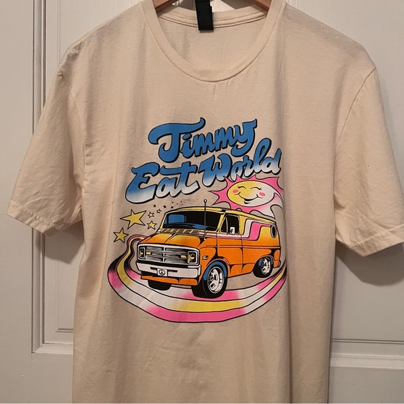 Jimmy Eat World Cream Graphic T-Shirt - Picture 2 of 9